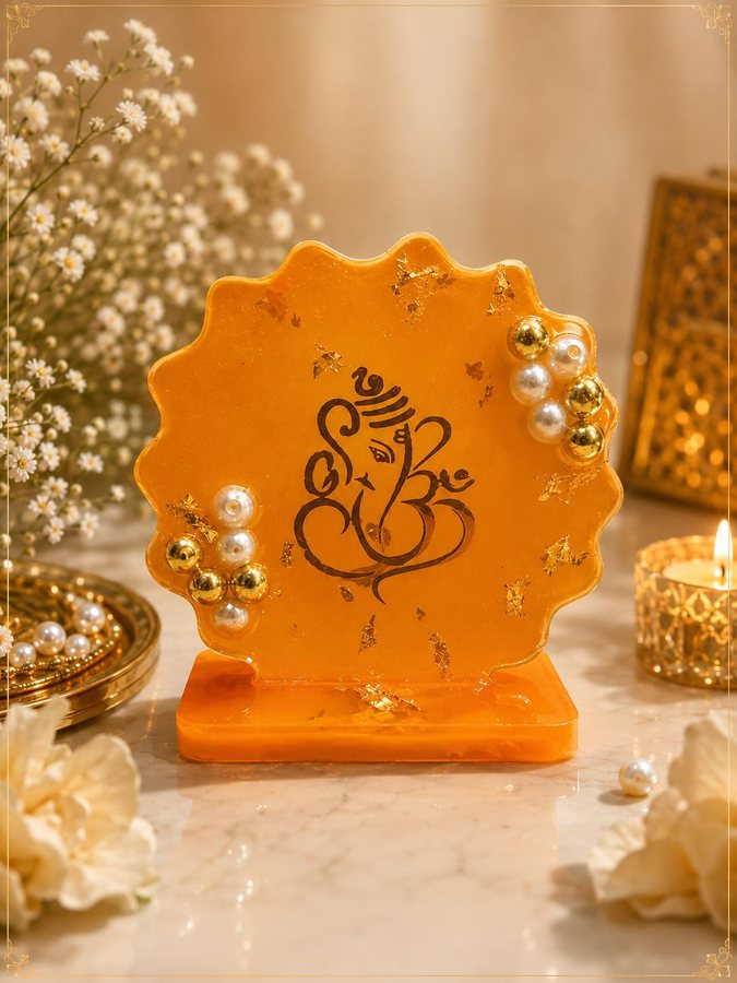 Orange Ganesha standee